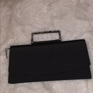 Gray evening bag
